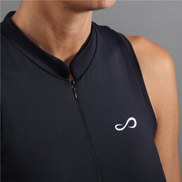 Polo Glam Black de Pádel y Tenis