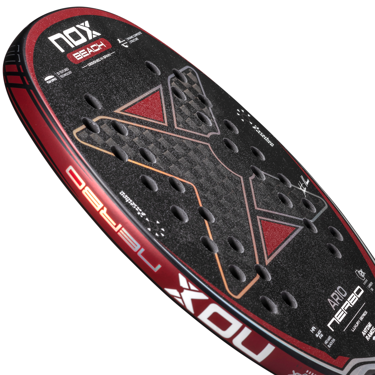 Pala de Beach Tennis NOX AR10 Nerbo By Antomi Ramos