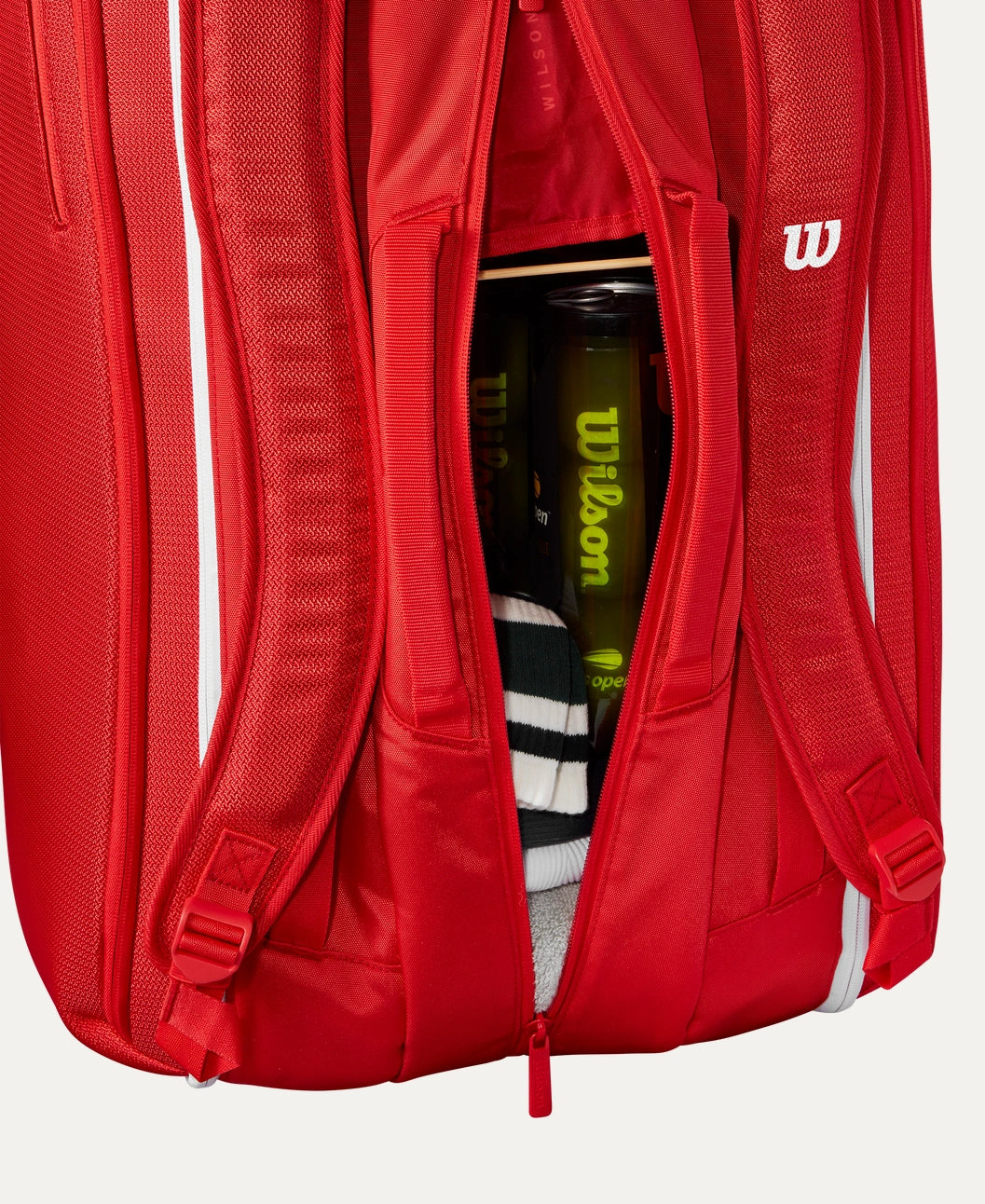 Bolsa de Tenis Wilson Super Tour 15 Pack Roja 2025