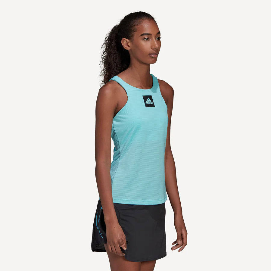 Camiseta de Tirantes Adidas Paris Tournament Mujer Agupul/Negro