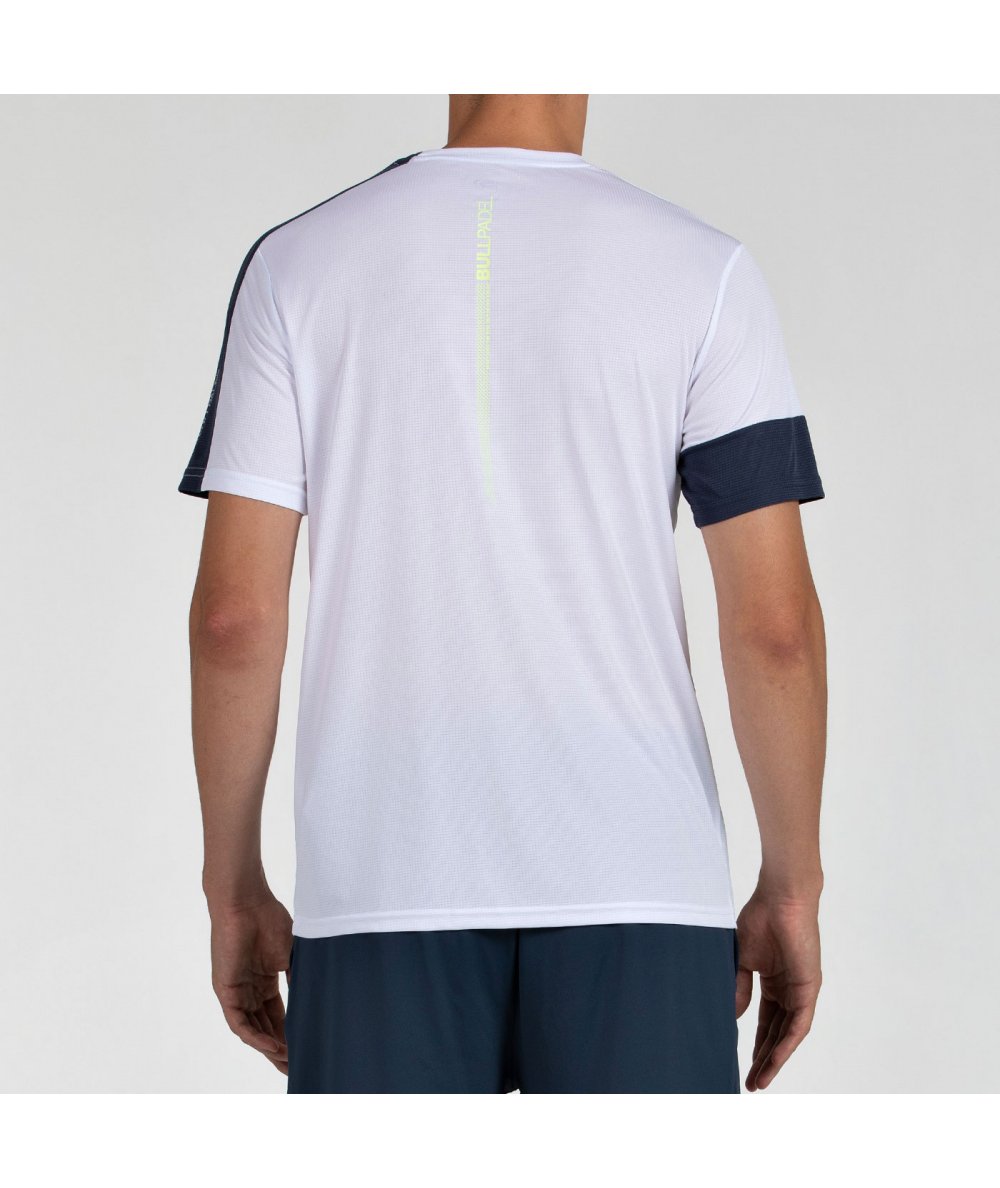 Camiseta de Pádel Bullpadel Leido Blanco Hombre