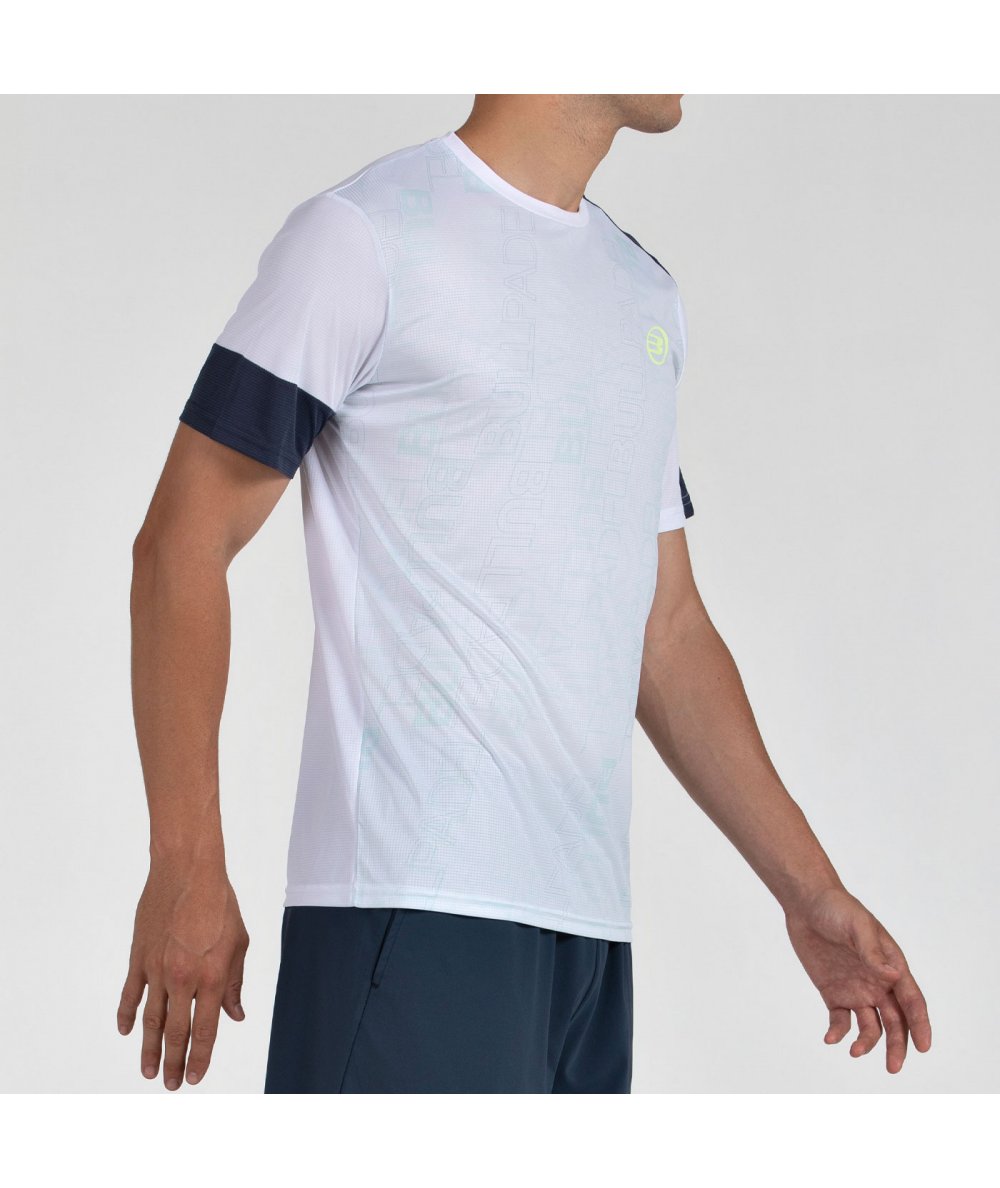 Camiseta de Pádel Bullpadel Leido Blanco Hombre
