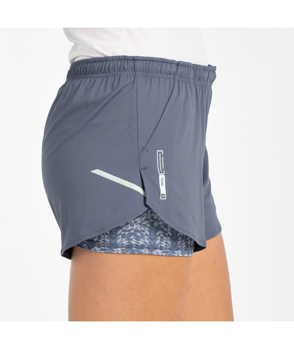 Short de Pádel Bullpadel Ozono Azul Lavado