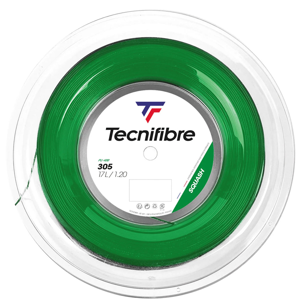 Rollo Cordaje Squash Tecnifibre 305 Verde 200 m