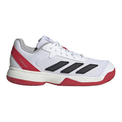 Zapatillas de Tenis Adidas Courtflash K Junior Blanca/Roja