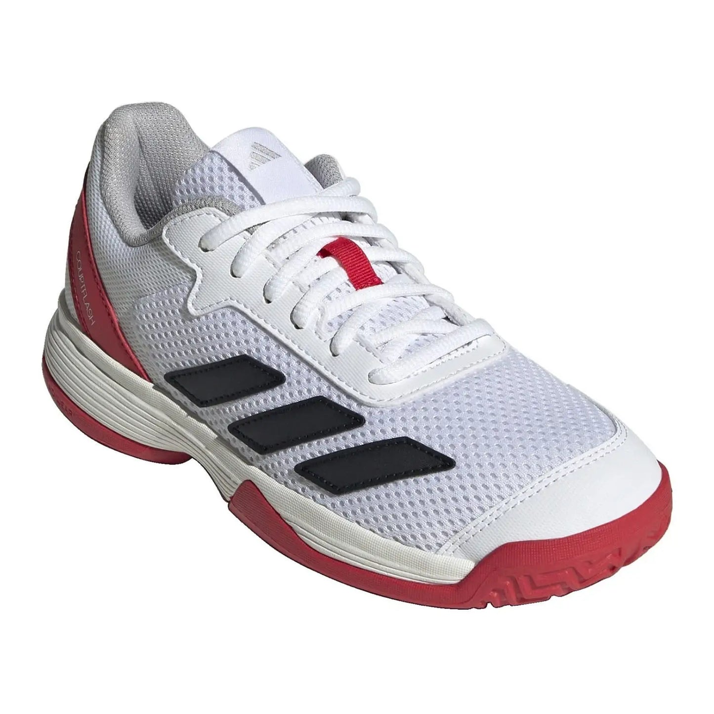 Zapatillas de Tenis Adidas Courtflash K Junior Blanca/Roja