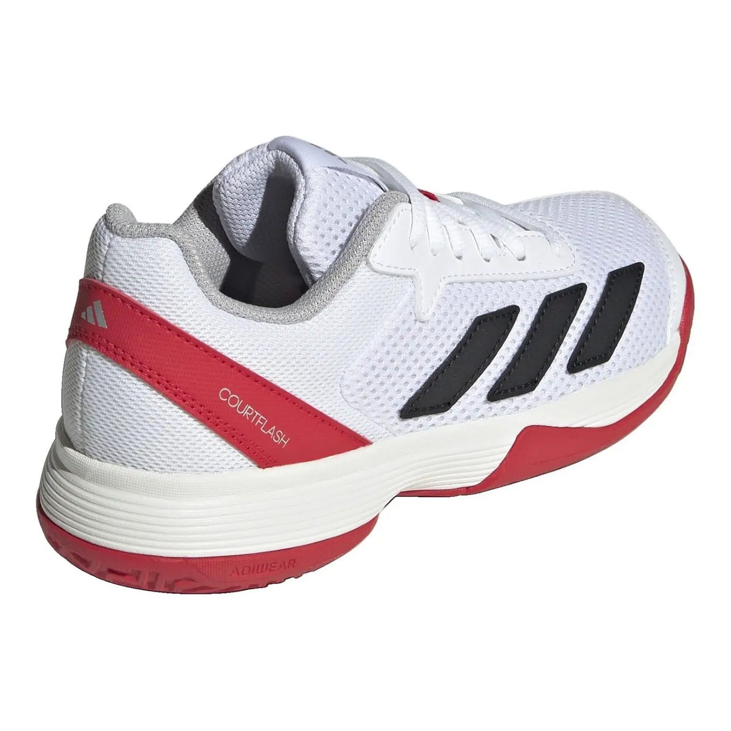 Zapatillas de Tenis Adidas Courtflash K Junior Blanca/Roja
