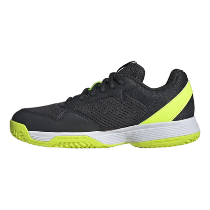 Zapatillas de Tenis Adidas Courtflash K Junior Negro Lima