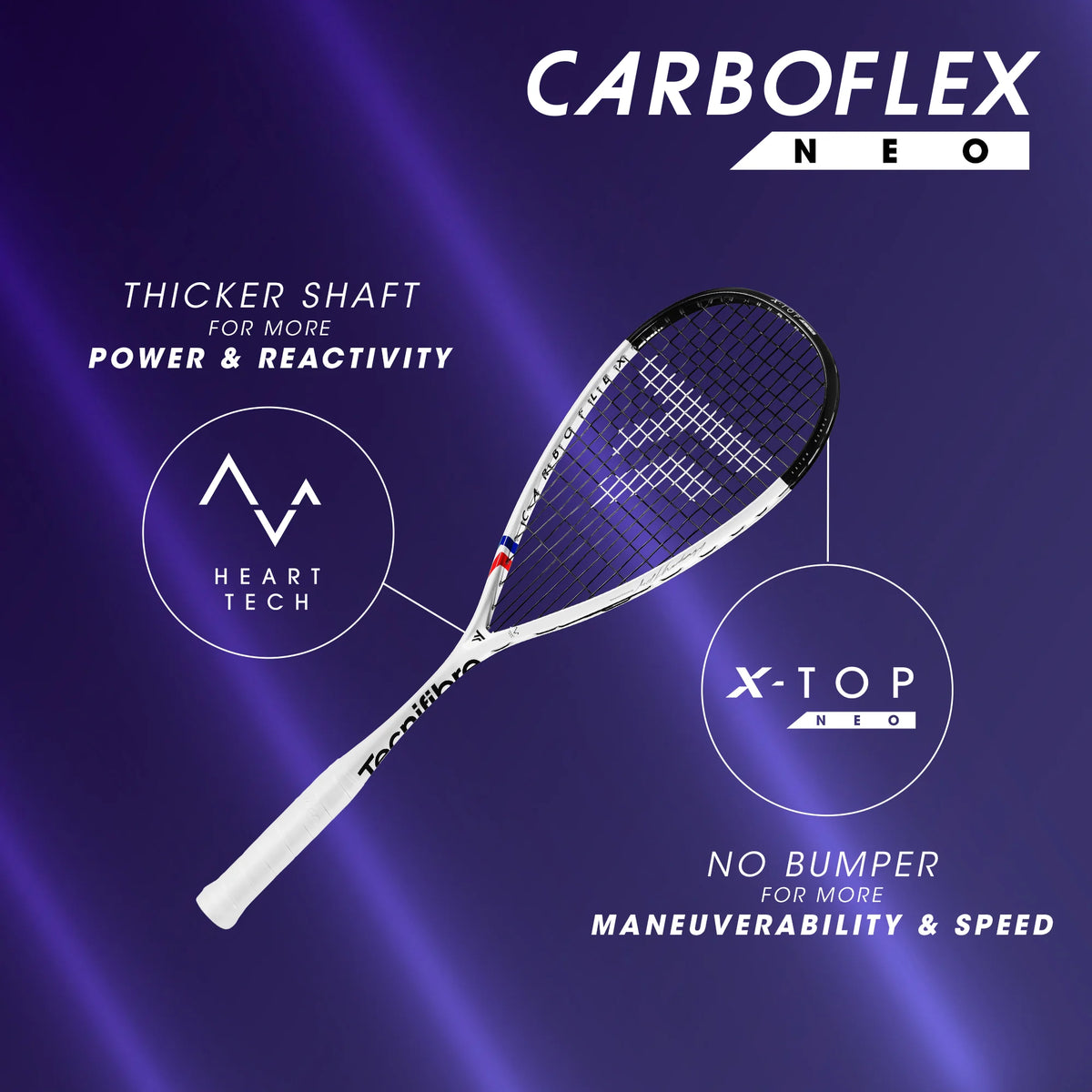 Raqueta de Squash Tecnifibre Carboflex Neo 125