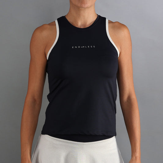 Camiseta Essential Black Golden de Pádel y Tenis