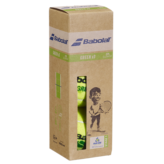 Caja Pelotas Babolat Green x3 Tenis