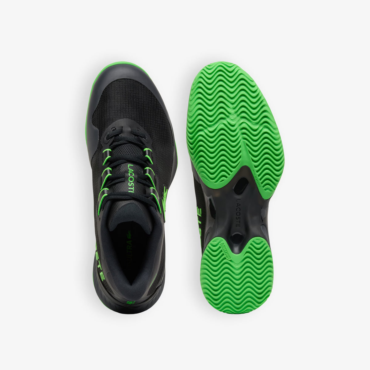 Zapatillas de Tenis y Pádel Hombre Lacoste AG-LT Ultra Clay Court Negro/Verde