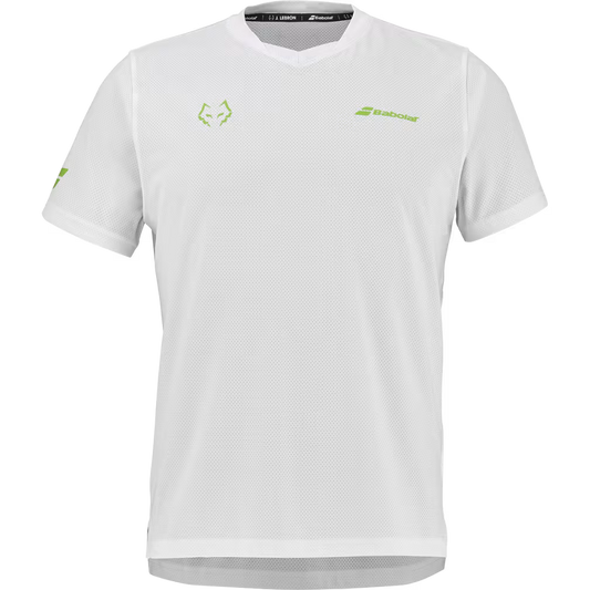 Camiseta de Pádel Babolat CN TEE LEBRON 2026 Blanca