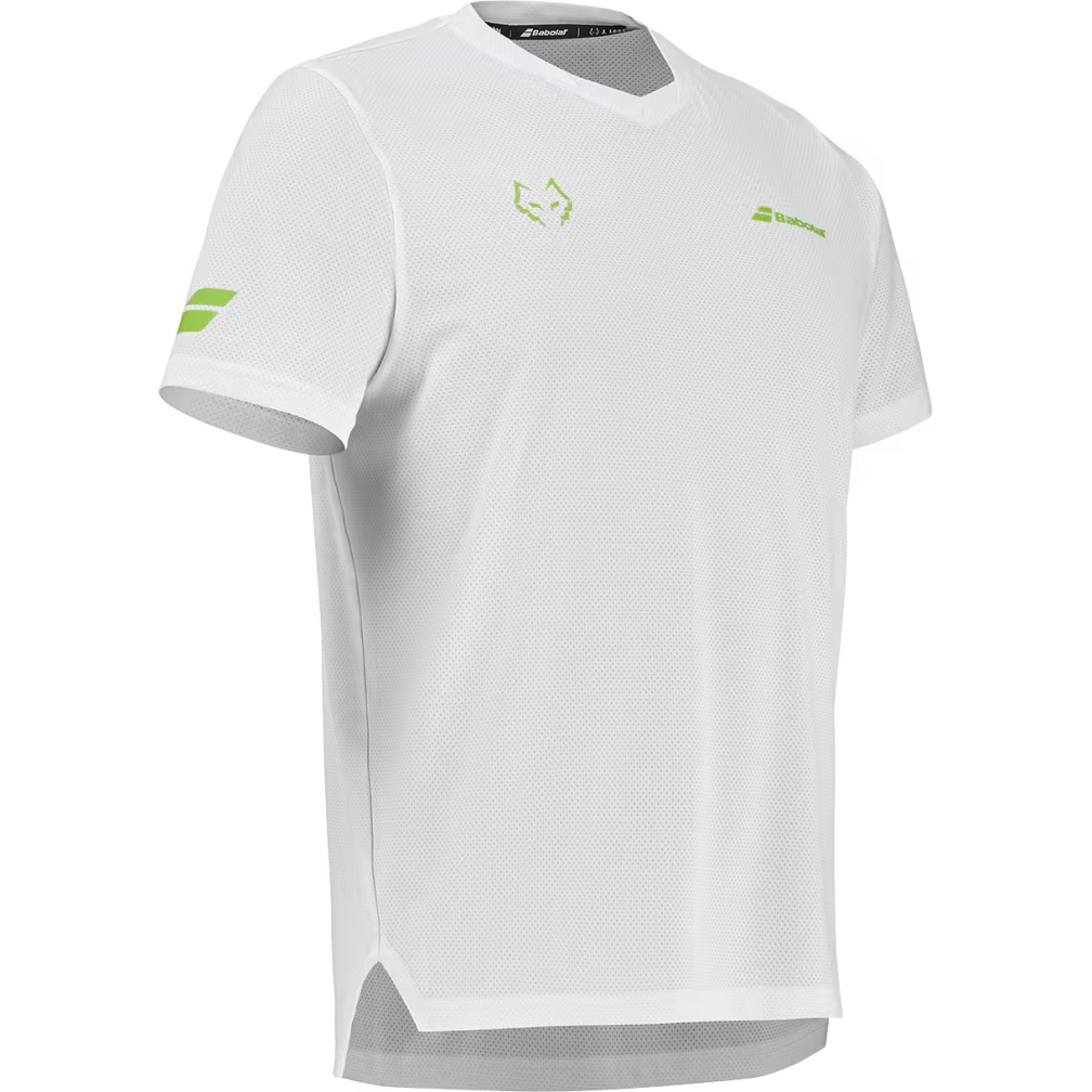 Camiseta de Pádel Babolat CN TEE LEBRON 2026 Blanca
