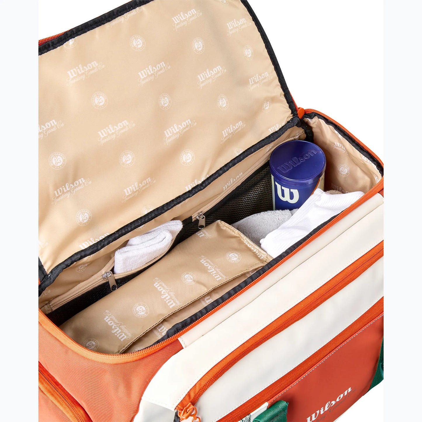 Bolsa de Tenis Wilson Roland-Garros 2026 Small Duffel Cream