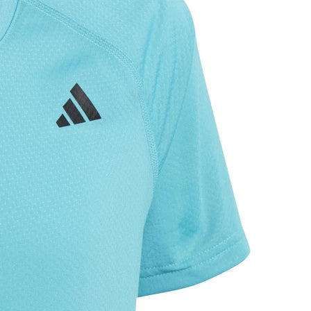 Camiseta de Tenis Jr Adidas G Club Lucid Cyan