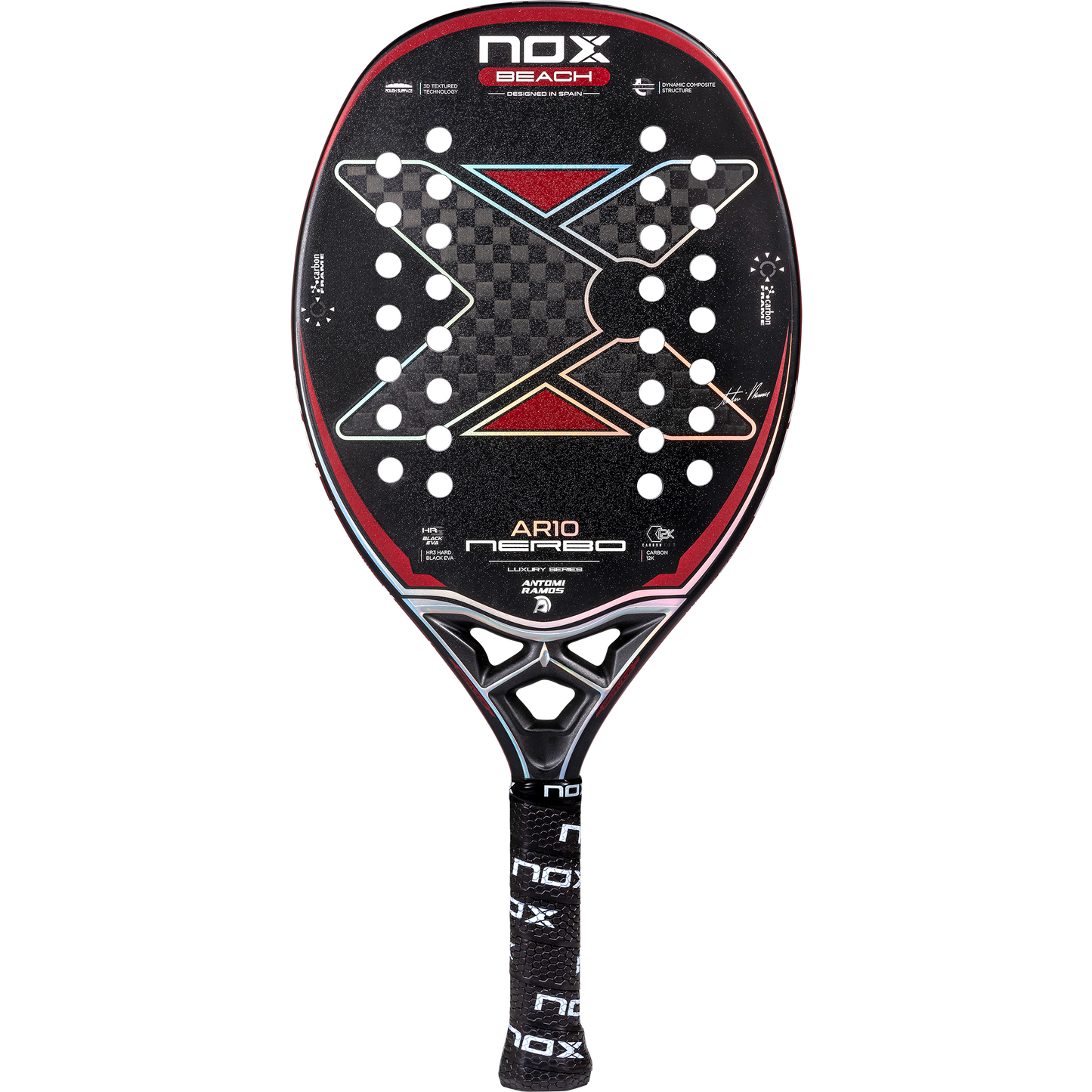 Pala de Beach Tennis NOX AR10 Nerbo By Antomi Ramos