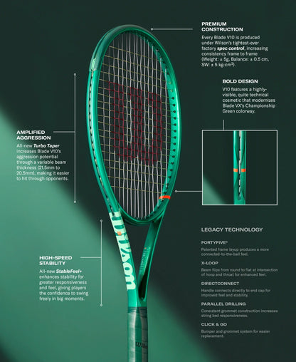 Raqueta de Tenis Wilson Blade 98 16x19 V10