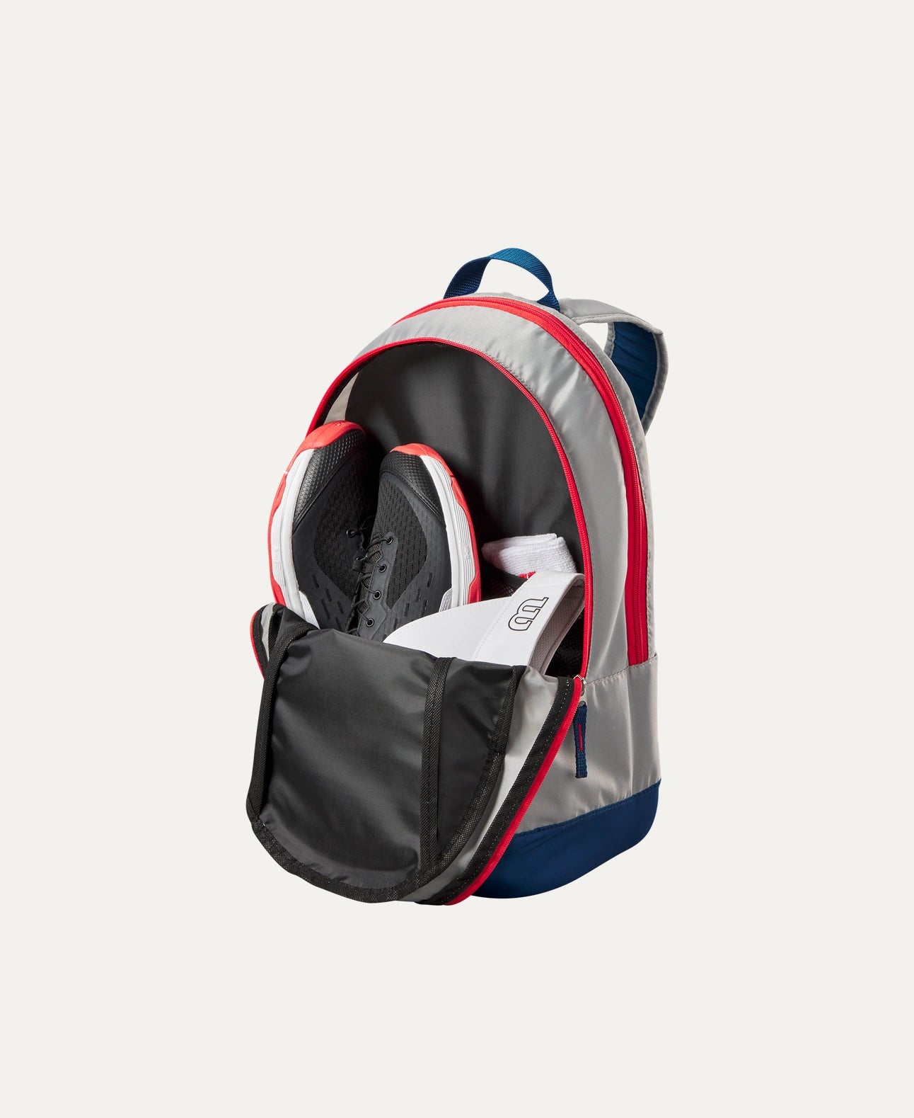 Mochila Tenis Wilson Junior Backpack Light Grey F03/RED-BL