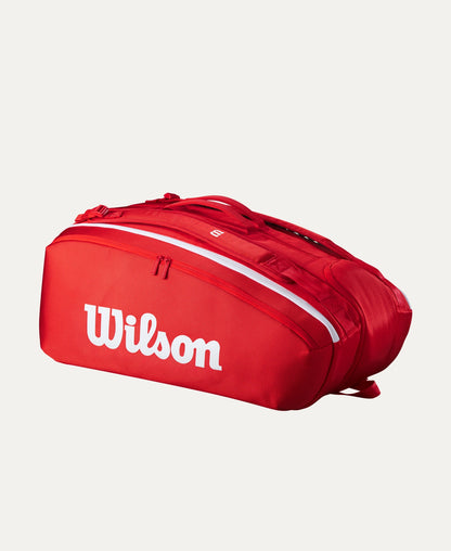 Bolsa de Tenis Wilson Super Tour 15 Pack Roja 2025