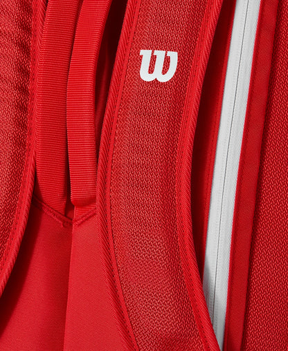 Bolsa de Tenis Wilson Super Tour 9 Pack Roja 2025