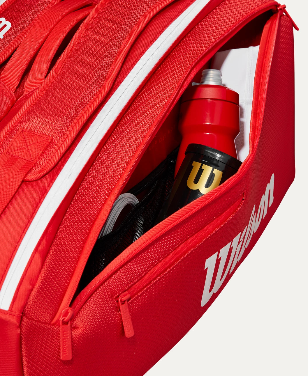 Bolsa de Tenis Wilson Super Tour 9 Pack Roja 2025