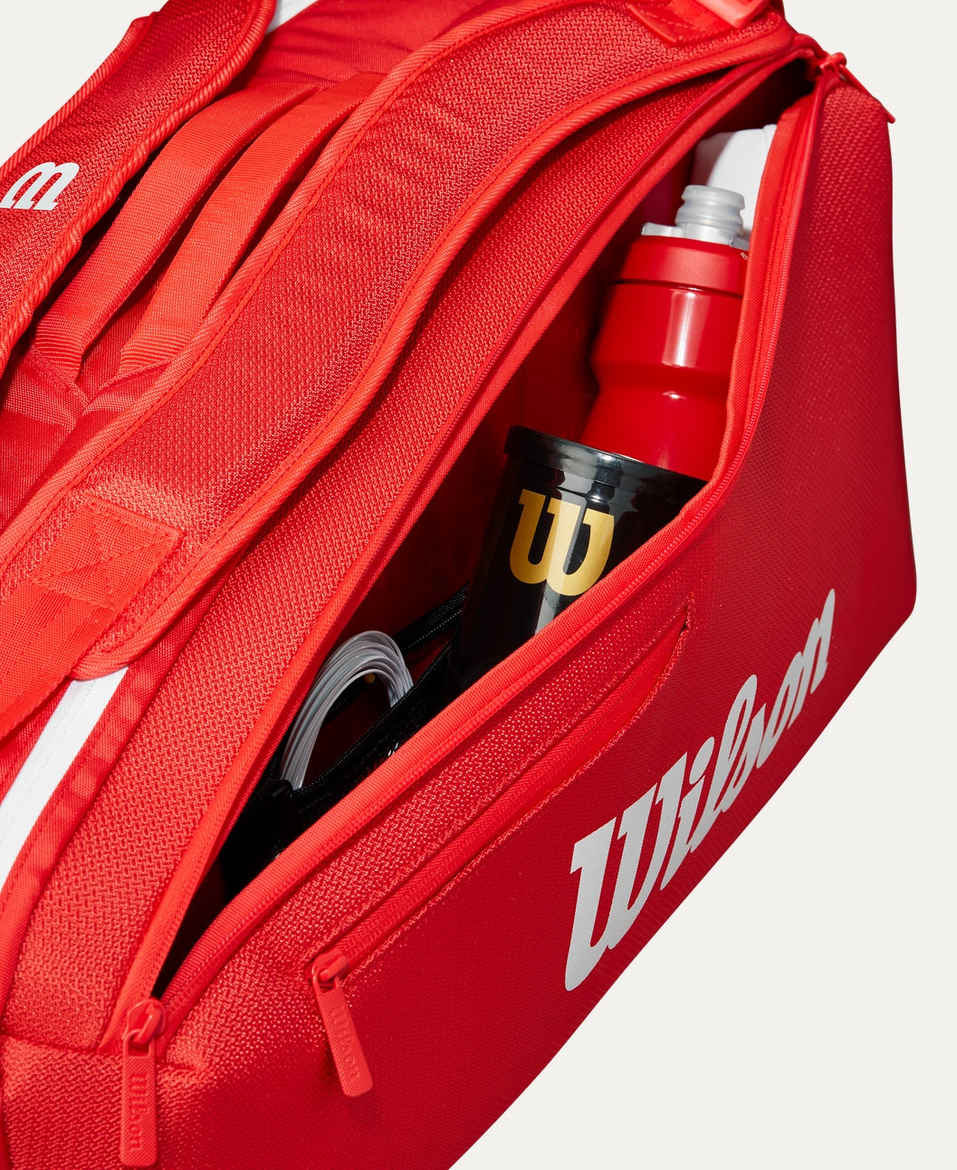 Bolsa de Tenis Wilson Super Tour 6 Pack Roja 2025
