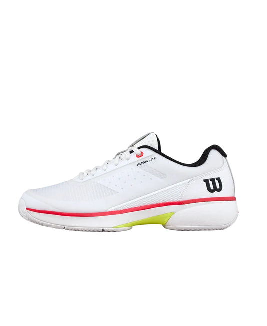 Zapatillas de Tenis Hombre Wilson Rush Lite 5 Clay 2026 Wh/Bk/Inf