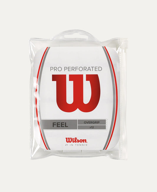 Wilson Pro Overgrip Perforated 12PK WH