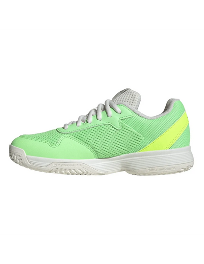 Zapatillas de Pádel Adidas Courtflash K Junior Verde Lima