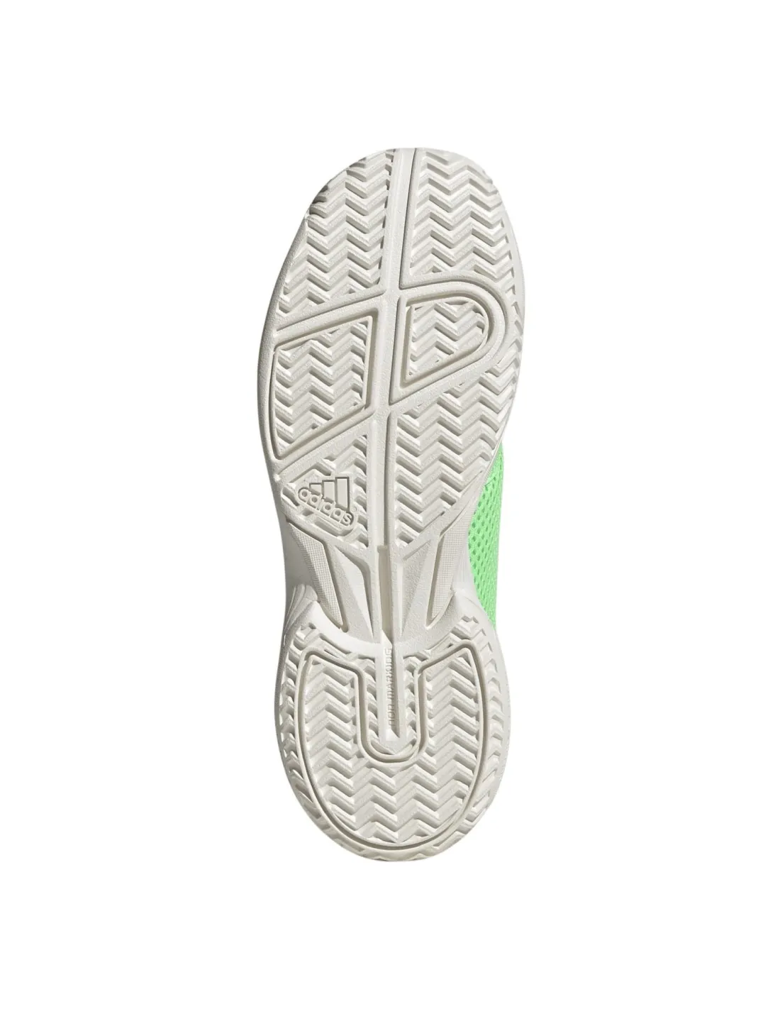 Zapatillas de Pádel Adidas Courtflash K Junior Verde Lima