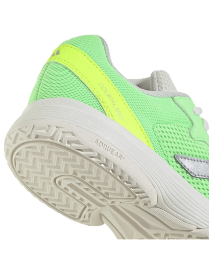 Zapatillas de Pádel Adidas Courtflash K Junior Verde Lima