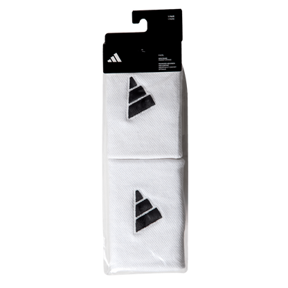 Muñequeras Unisex Adidas Blanca y Negra