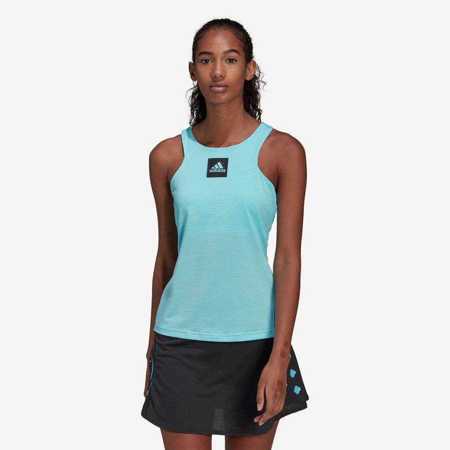 Camiseta de Tirantes Adidas Paris Tournament Mujer Agupul/Negro