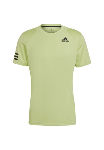 Camiseta Hombre Tenis Adidas Club 3-Stripe Pulse Lime/Black