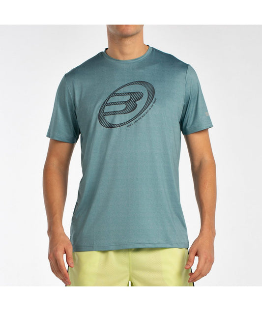 Camiseta de Pádel Bullpadel Lande Verde Azul Vigoré Hombre