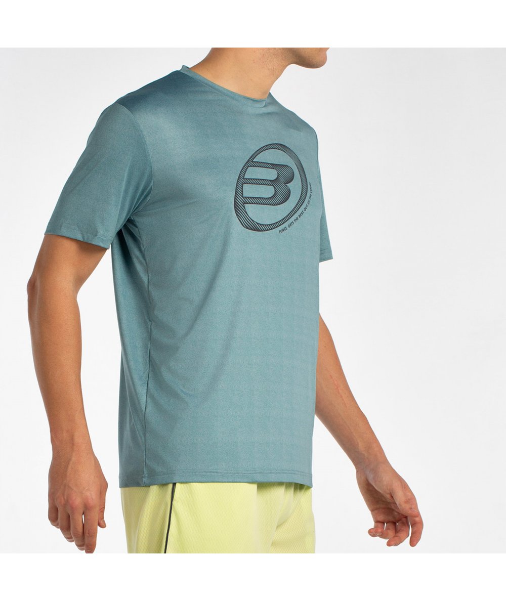 Camiseta de Pádel Bullpadel Lande Verde Azul Vigoré Hombre