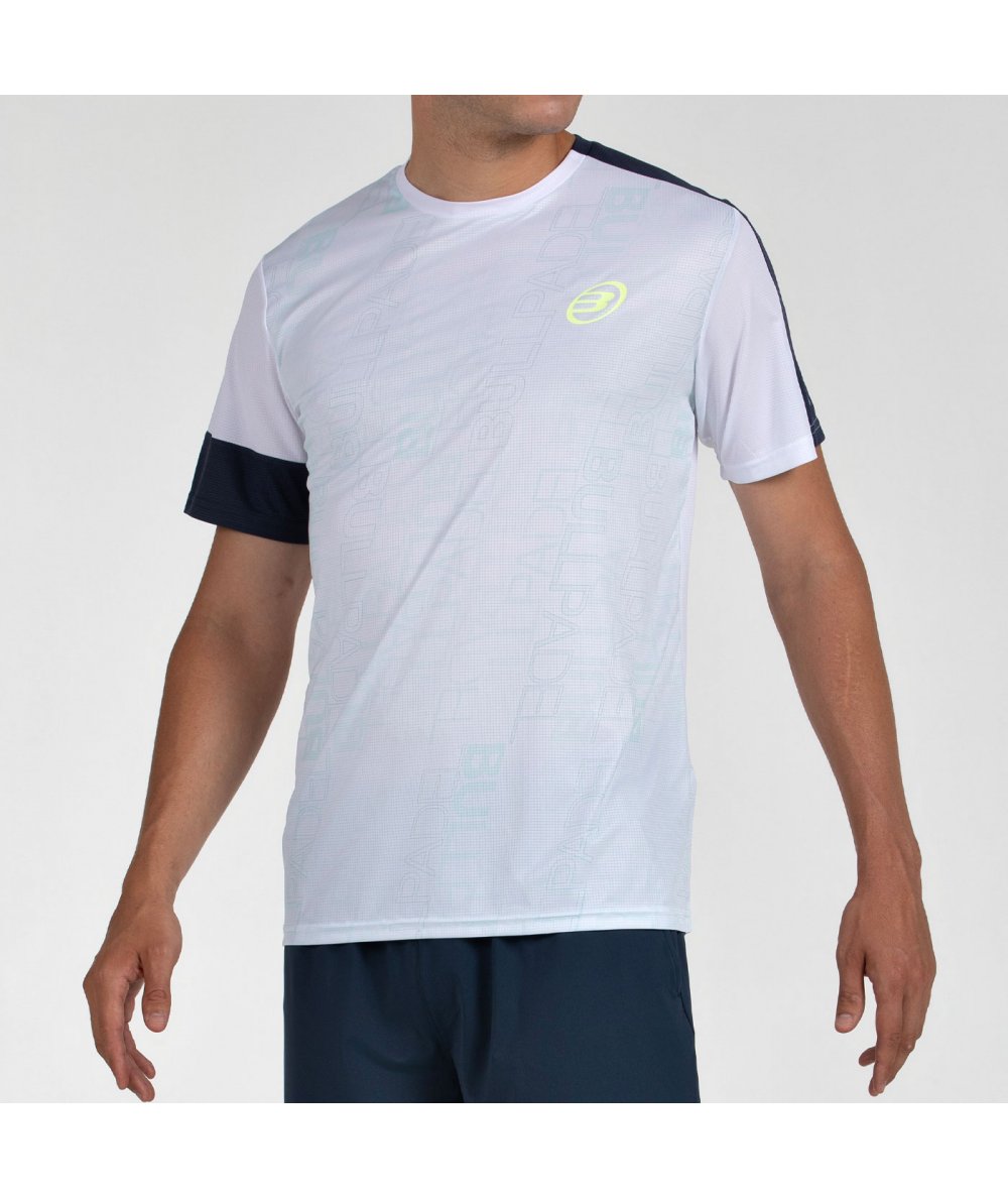 Camiseta de Pádel Bullpadel Leido Blanco Hombre