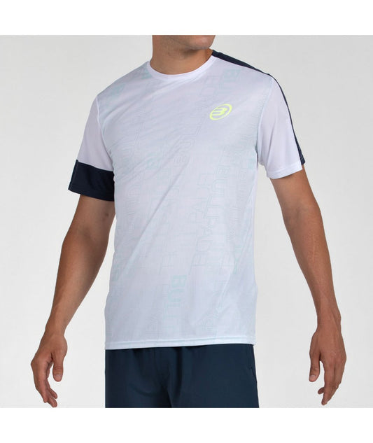 Camiseta de Pádel Bullpadel Leido Blanco Hombre