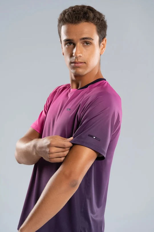 Camiseta de Pádel NOX PRO Blackberry Rose Degraded Hombre