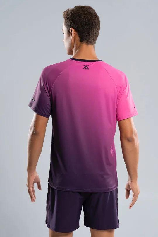 Camiseta de Pádel NOX PRO Blackberry Rose Degraded Hombre