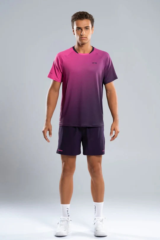 Camiseta de Pádel NOX PRO Blackberry Rose Degraded Hombre