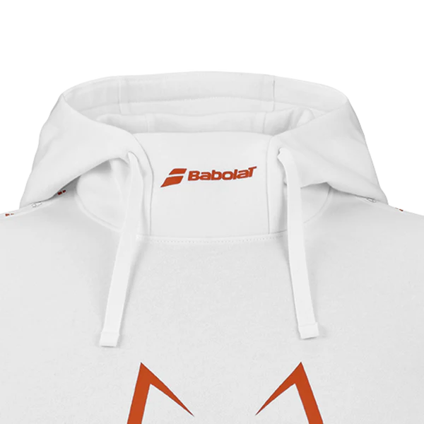 Sudadera Pádel Babolat Hood Sweat JL Blanca 2026