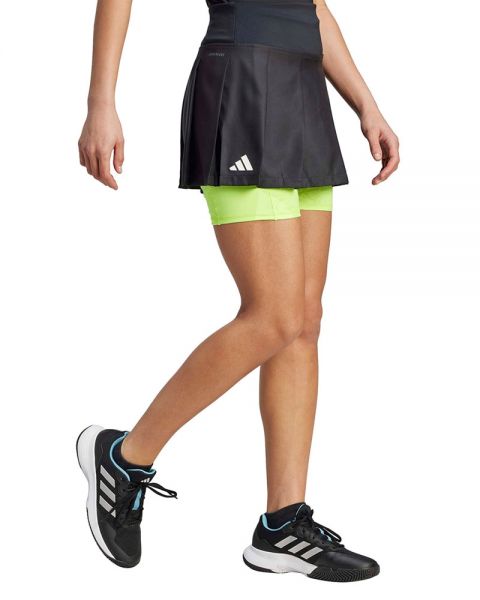 Falda-Pantalón Mujer Tenis LDN WOW Black/Lucid Lemon