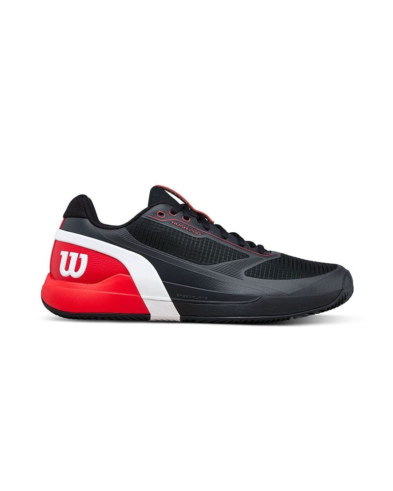 Zapatillas de Tenis Hombre Wilson Rush Pro 5 Clay 2026 Bk/Rd