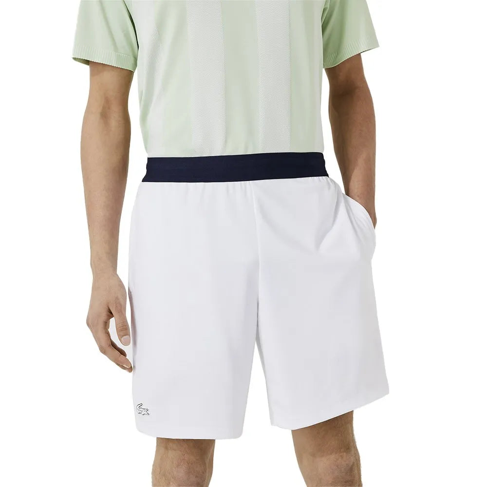 Short de Tenis Lacoste Blanc/Marino Hombre