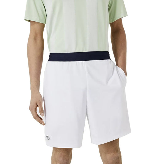 Short de Tenis Lacoste Blanc/Marino Hombre