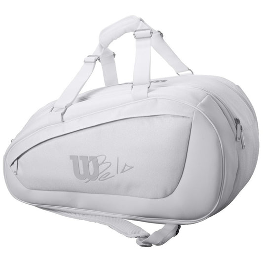 Bolsa Unisex Pádel Wilson BELA SUPER TOUR PADEL Blanca