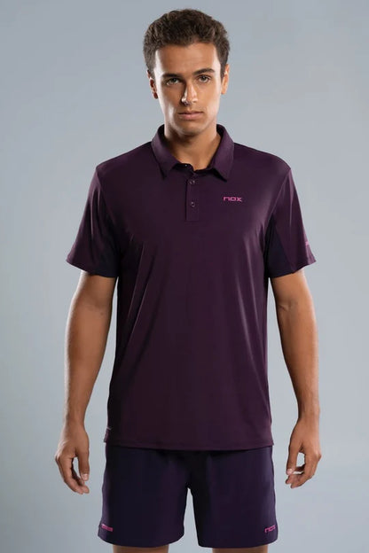 Polo de Pádel Hombre NOX PRO Deep Purple