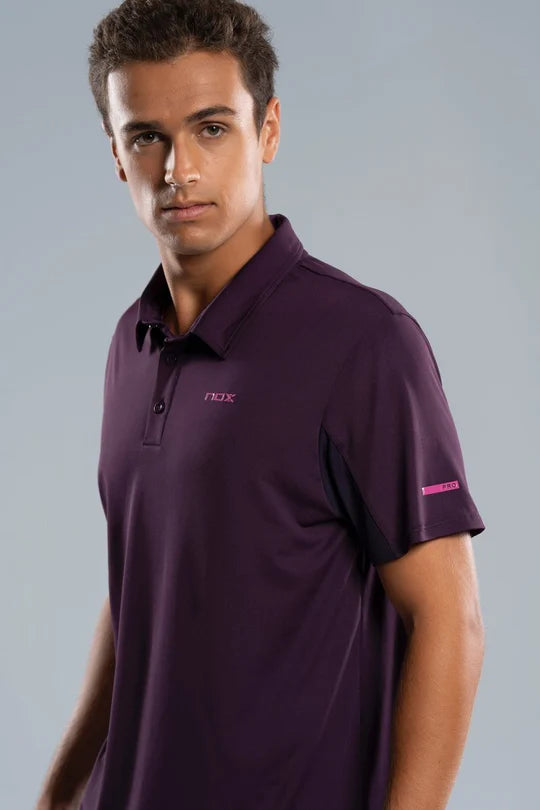 Polo de Pádel Hombre NOX PRO Deep Purple